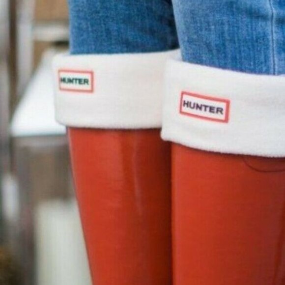 Hunter Original Cream Tall Boot Socks Liner - Picture 3 of 5